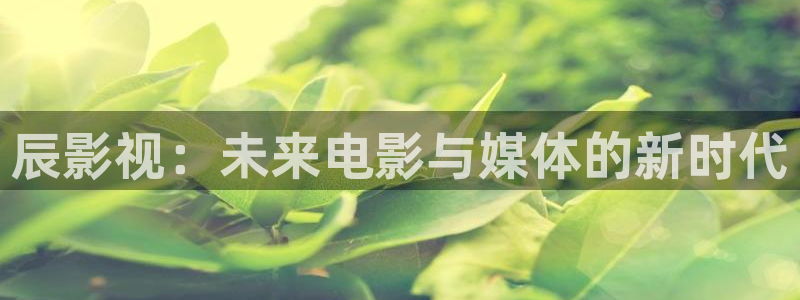 金桔影视哪里下载：辰影视：未来电影与媒体的新时代